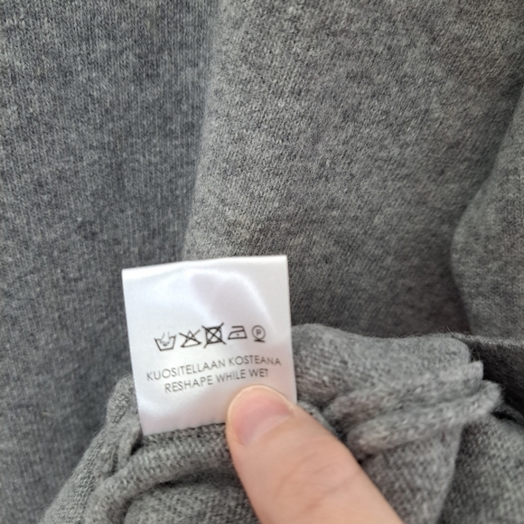 Sheep by the Sea Ireland merino and cashmere tunic sweater grey medium NWT - Picture 10 of 10